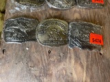 3 Hesston National Finals Rodeo belt buckles