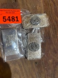 3 Hesston 1987 national finals rodeo money clips