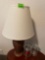 Lamp and two glass jars