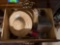 hats, dolls, cups, and decor