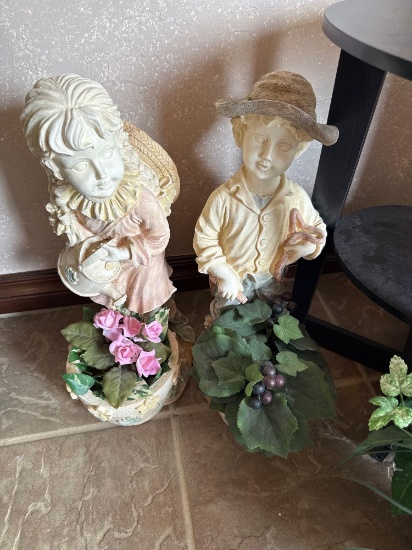 little garden boy and girl