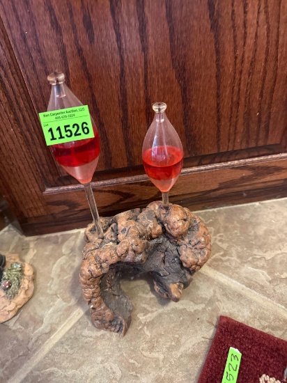 rick decor and wax candles