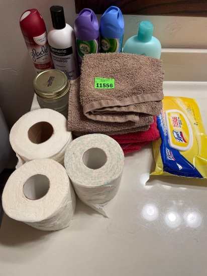 Wash cloths, air spray, coconut oil, Lysol wipes and more