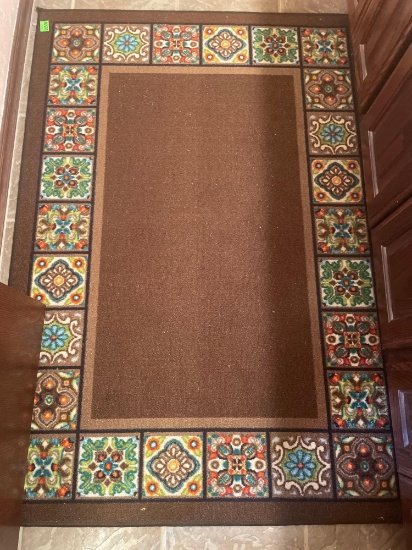 Brown rug