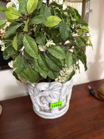 elephant plant decor