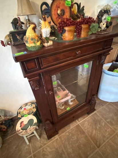 wooden cabinets, items not included