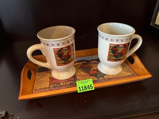 chicken plate and cups