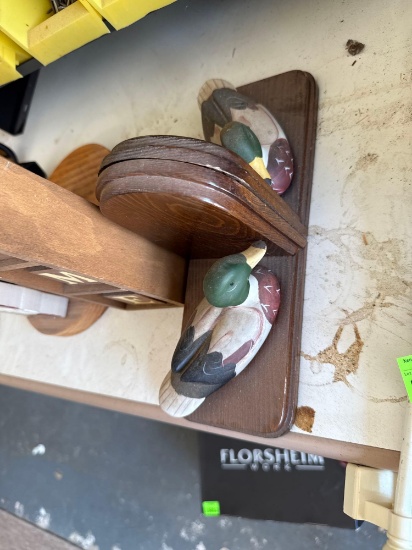 Bool holder, welcome sign and paper towel holder
