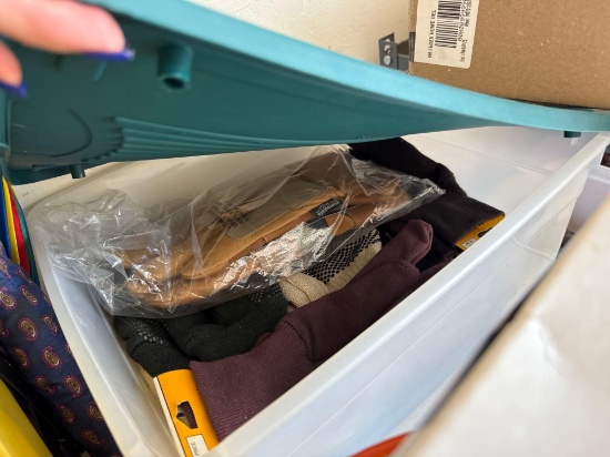 box of gardening gloves