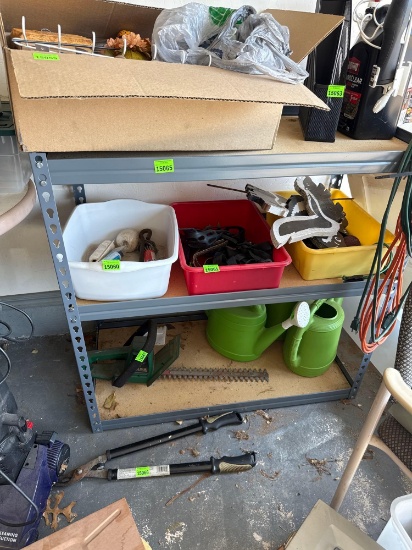 Metal shelf only. items not included