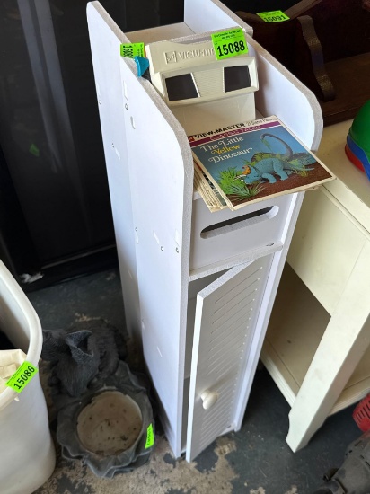wooden cabinet only. items not included