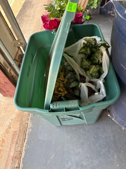 Tote with new greenery