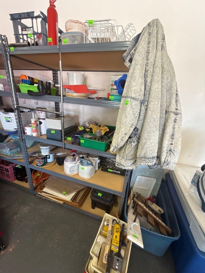 Metal shelf only, Items not included bring help to move