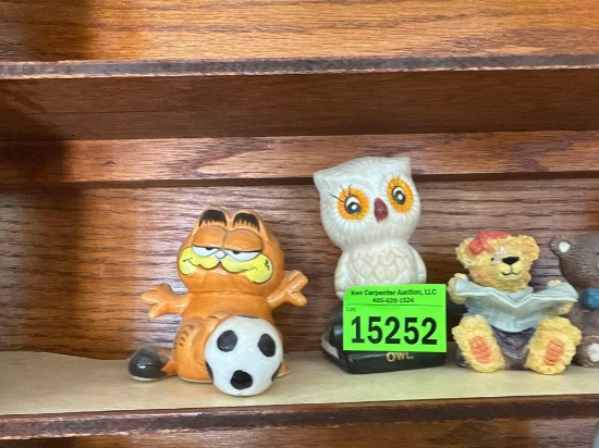 bear, owls and Garfield