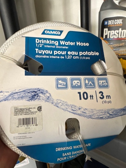 Temper, drinking water, hose, and plastic landscaping Barrier