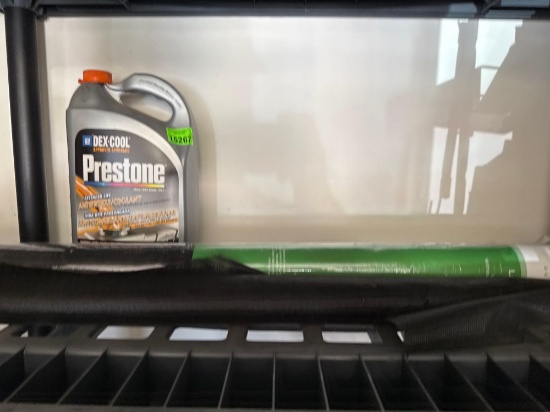 Press on antifreeze, coolant, and landscaping fabric