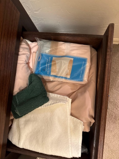 sheets, towels, and undergarment