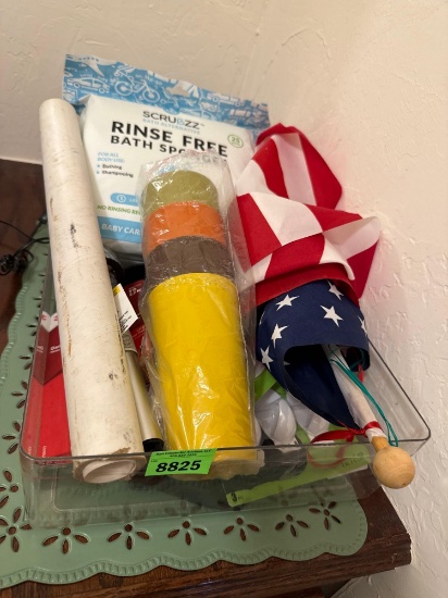 hangers, American flag bath sponge lights Cups