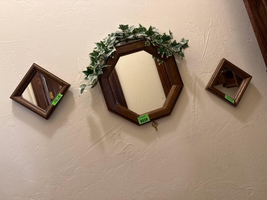 mirror, greenery