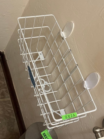 basket and toilet paper holder