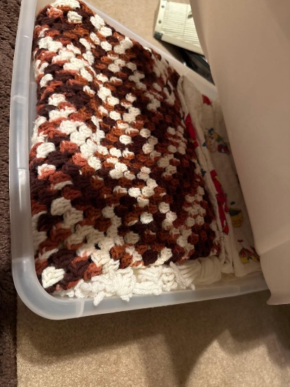 box of blankets and heating blankets