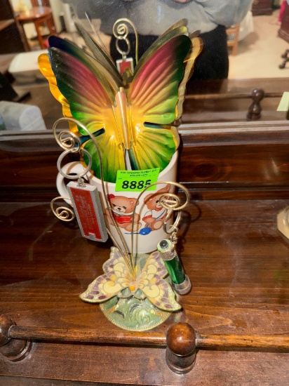 butterfly decor and mugs
