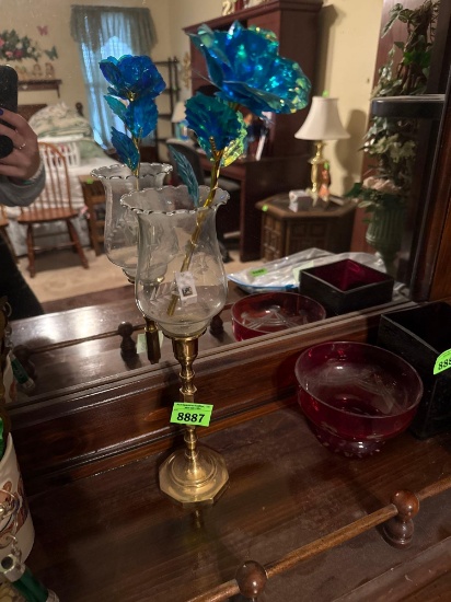 light up flower and vase