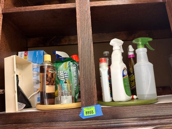 cleaning supplies, lightbulbs, and smell good