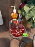 apple plant, apple hanger and soap dispenser