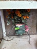 frog greenery and Bicycle decor