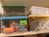 box of hair clips and rollers