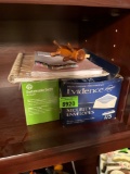 envelopes and notebook