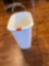 Trash can and toilet paper holder