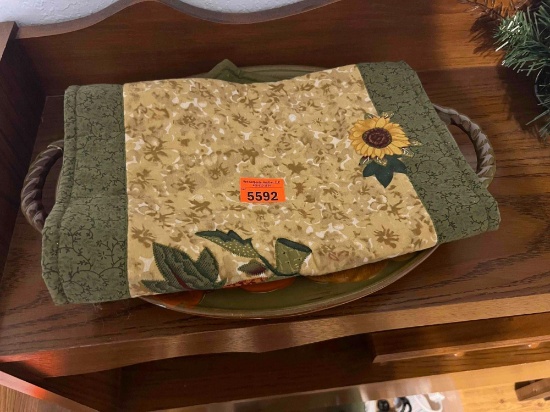 Fall table runner and serving tray
