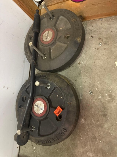 Craftsman wheel weights with mounting rod