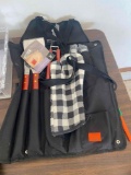 BBQ grill cooking utensils in pouch