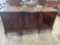 Antique English Chippendale Revival Mahogany bow-fronted sideboard Must bring help to load