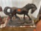 Large metal table decor horse, this horse is heavy