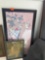 2 Framed wall art pieces Measurements in photo