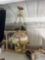 Antique hand painted hanging parlor chandelier Must bring help to load
