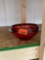Red table top vase Measurement in photo