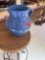Blue water pitcher