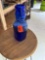 Vintage Cobalt blue baby bottle