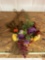 Artifical flowers and curtain tie backs