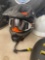 Riding helmet with goggles
