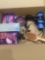 Curling iron, blow dryer, Feminine hygiene products and other misc bathroom items