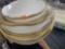 Baroque White and gold plate and bowl