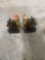 Horse head book ends
