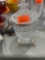 Crystal and silver candy jar
