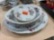 Decorative Vintage Japan Moss rose china serving platters/bowls.
